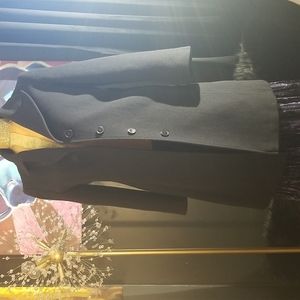 Larry Levine  Designs black  cashmere blend winter coat. Size 10